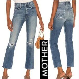 MOTHER Superior High Waisted Rider Ankle Jeans Far Beyond the Sky Size 23